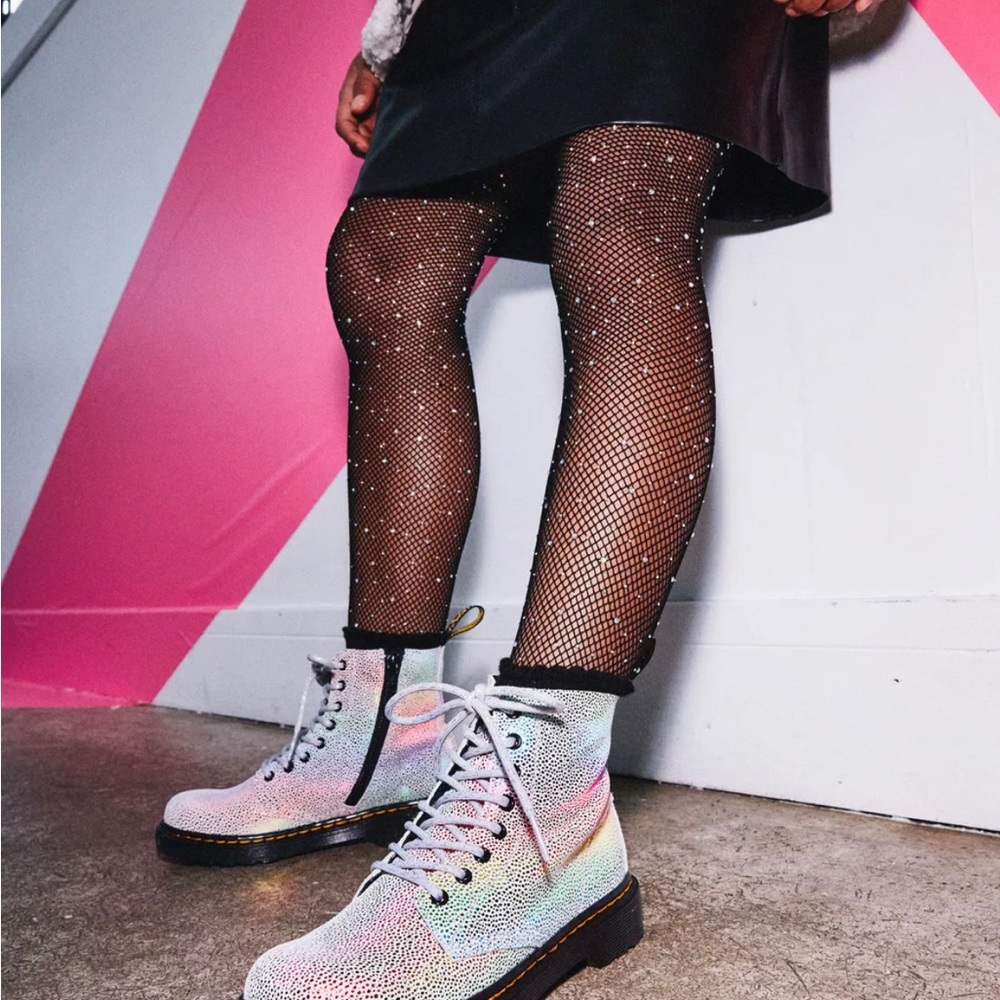 Dr Martens Rainbow Kids Boots, Size 1